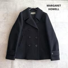 マーガレットハウエル ウール カシミヤ ピーコート ブラック Ⅱ - メルカリ