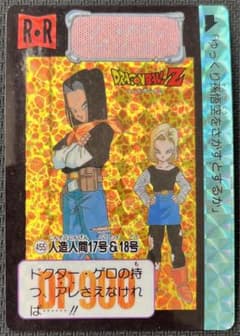 ドラゴンボールZ カードダス 本弾 455 人造人間17号 18号 当時物