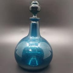 大型サイズ倉敷ガラス】小谷眞三作 吹きガラス 胴丸酒瓶 - メルカリ