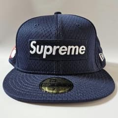 Supreme 59FIFTY ネイビーキャップ 7 1/4 - メルカリ