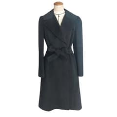 美品✨EPOCA アンゴラカシミヤウールコート 40 ベルト Aライン 黒