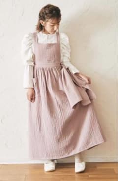 parsley 辻希美プロデュース コットンガーゼエプロン ピンク タオル