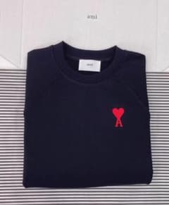 ✨【新品】 ami paris アミパリ 黒 トレーナー サイズ L - メルカリ