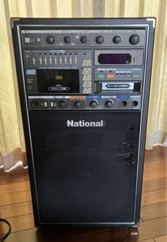 昭和レトロ ナショナル カラオケ RQ-97 ジャンク品 マイク付き - メルカリ