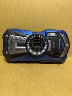 RICOH WG-40W 防水デジタルカメラ 青 美品 - メルカリ
