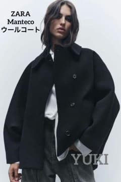 ZARA manteco ウール ショートコート - メルカリ