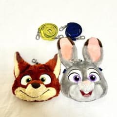 ディズニー ズートピア ポシェット パスケース ジュディ ニック 2つ