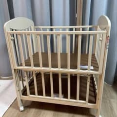 良品/特典付き】カトージ ベビーベッド ミニ立ちベッド（プチバニラ