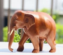 r*o様 木彫りの象の置物 高さ16cm 長さ21cm - メルカリ