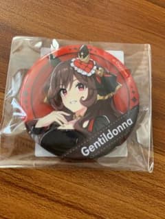 ウマ娘 トラベルポップアップストア 新千歳 缶バッジ ジェンティル