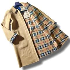 美品✨バーバリー カシミヤ ダブルフェイス ノバチェック コート 40