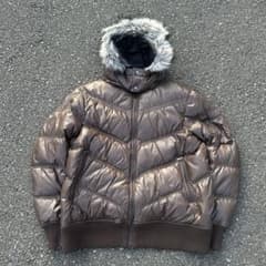 old UNIQLO Y2K グランジ ファー ダウンジャケット 短丈 - メルカリ