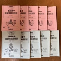 本日までタイムセールSAPIX 6年理科社会 夏期集中志望校錬成特訓セット
