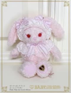 BABY うさくみゃポシェット ピンク ドットリボン - メルカリ