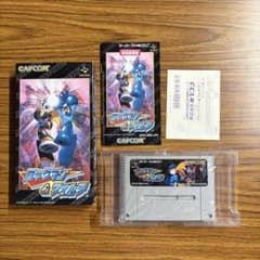 ロックマン&フォルテ SFC スーパーファミコン 箱 説明書 ハガキ 完品