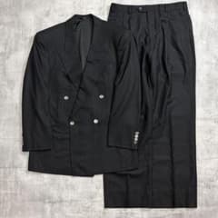 80's~90's ダブルブレスト ダブルスーツ 成人式 セットアップ グレー