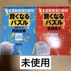 宮本算数教室の教材 賢くなるパズル 基礎編2 四則初級 2冊セット 未