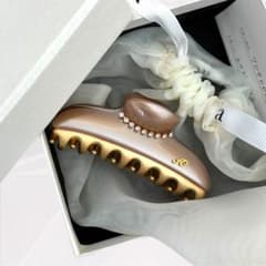 付属品有/未使用級 acca アッカ ヘアクリップ ニューコラーナ G金具 M