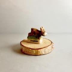 ウサギのフェーブ フェーヴ 陶器 置物 ミニチュア フランス製 - メルカリ