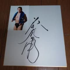 藤波辰爾 サイン色紙 - メルカリ