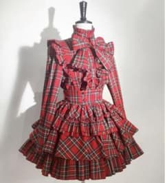 CATCOCOONクラシカルドール 長袖 セットアップ チェック ブラウス