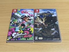 Switch】モンスターハンターライズ＋スプラトゥーン2 まとめ売り