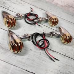 真鍮（ブラス）製バードケージウインカー！ チョッパー 管022437