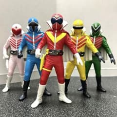 秘密戦隊ゴレンジャー ソフビ魂フィギュア5体 - メルカリ