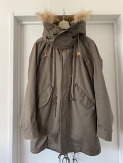 超美品］XH3Hb ゲベック B'2nd グレー ファー付きモッズコート | Shop