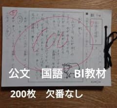 公文 KUMON 国語 BI 教材 200枚 欠番なし - メルカリ