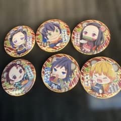 冨岡義勇 鬼滅の刃 道頓堀コラボビッグ缶バッチコンプリート6種類