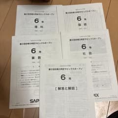 SAPIX 第2回合格力判定サピックスオープン 6年生 2025 最新 - メルカリ