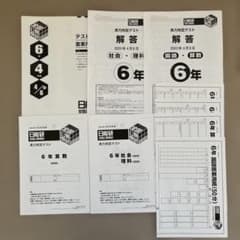 未使用❗️日能研6年 2025年4月6日実施【4科目】 - メルカリ