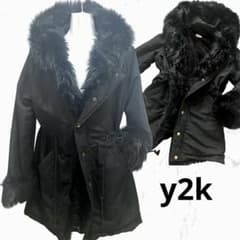 平成ギャル y2k ファー ボア モッズコート archive お兄系 - メルカリ