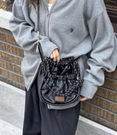 FUKA's企画】PUパラコードギャザーミニショルダーバッグ - メルカリ