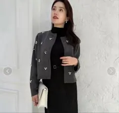 2026年最新】anuans ビジューニットジャケットの人気アイテム - メルカリ