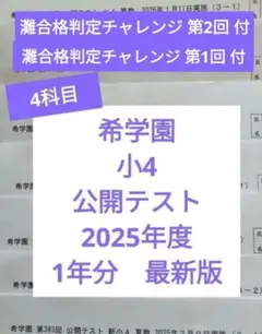 2026年最新】希学園 公開テスト 小3の人気アイテム - メルカリ