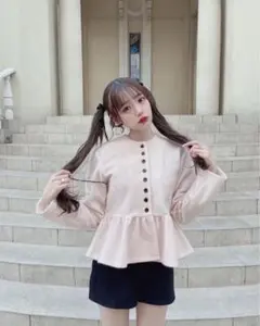 2026年最新】bibiy ペプラムカーディガン ピンクの人気アイテム - メルカリ