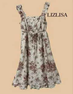 LIZLISA ハートエプロンジャンスカセットアップ グレー 地雷系 地雷