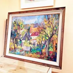 フランス三大天才画家 ジャン クロード シェネ 油彩12号M