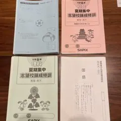 2026年最新】サピックス 夏期講習 6年の人気アイテム - メルカリ
