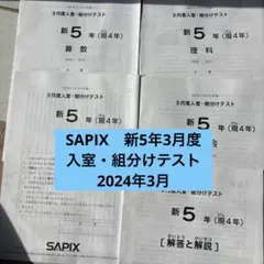 2026年最新】Sapix 5年 組分けの人気アイテム - メルカリ