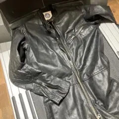 イノウエモーターパーツ 革ツナギ ブラックレザージャケット Lサイズ
