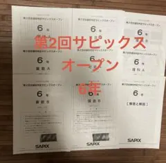 2026年最新】サピックスオープン 6年の人気アイテム - メルカリ