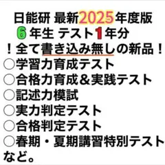 2026年最新】日能研 テスト 6年の人気アイテム - メルカリ