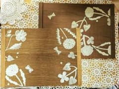 ✾鹿児島睦✾【2個セット】木製ナチュラル御膳・おぼん・プレート