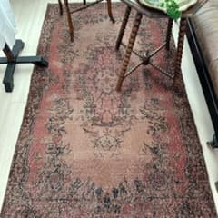 貴重／クラシカル116×211キャラメルココアリッチトルコヴィンテージラグ