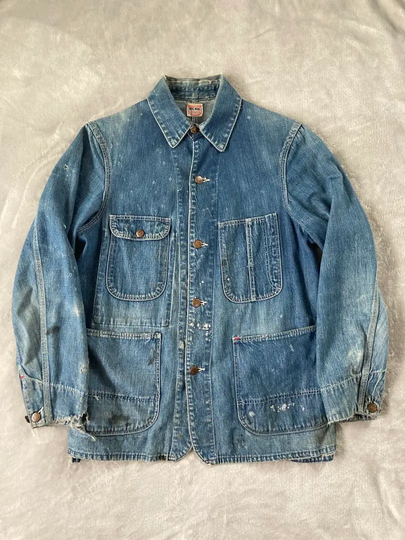 VINTAGE】50's BIG MAC デニムカバーオール 盾タグ2025年最新】ビック