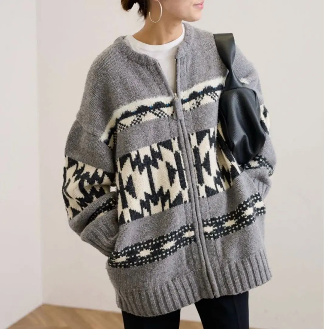 2026年最新】framework フレームワーク ジャガードzipカーディガンの