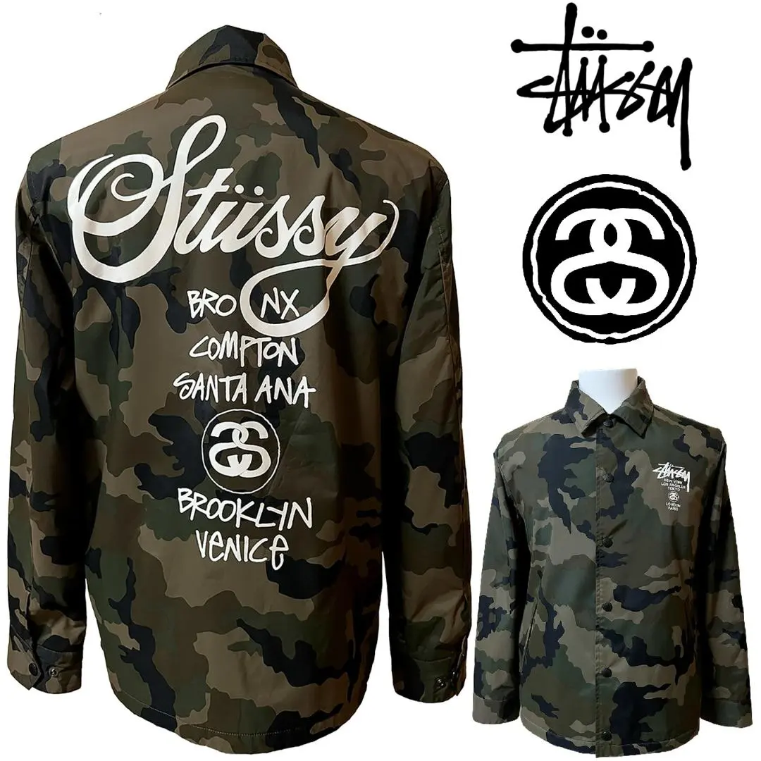 2026年最新】STUSSY WORLD TOUR COACH JACKETの人気アイテム - メルカリ